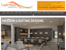 Tablet Screenshot of lightwavelighting.com